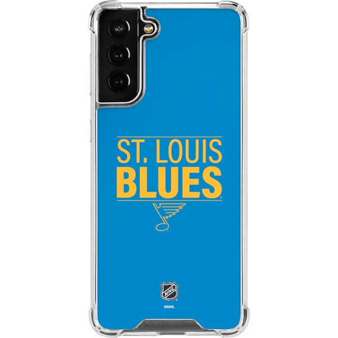 NHL St. Louis Blues Lineup Galaxy S21 FE Clear Case